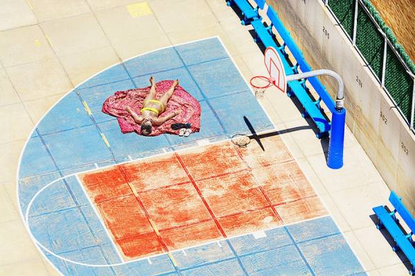 Photograph Mitchell Funk Urban Sunbathing on One Eyeland